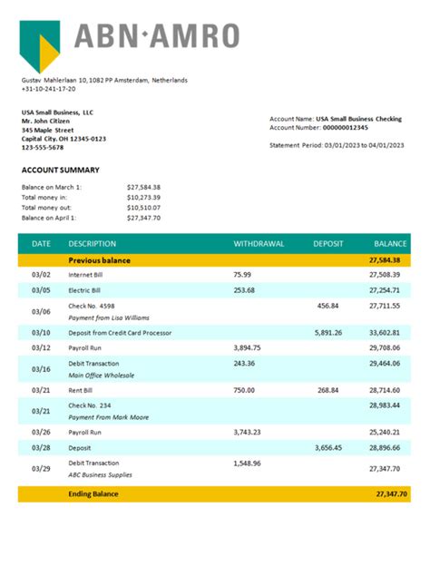 abn amro annual accounts|Download account statements .